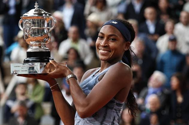 Coco Gauff, USA, after womens final of 2025 French Open at Roland Garros, Paris, 07 06 2025
