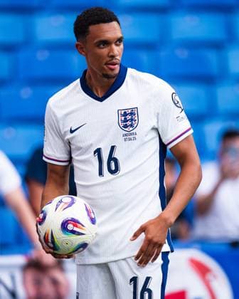 World Cup Qualifiers-Group Stage-Group K-Andorra v England in Cornella, Spain. Cornella, Spain, 7, June, 2025. England national team, Nationalteam player (16) Trent Alexander-Arnold during World Cup qualifying match between Andorra and England in RCDE Stadium, Cornella, Spain, on June 7, 2025. Cornella RCDE Stadium Barcelona Spain