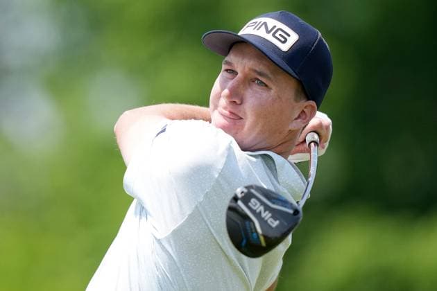 June 7, 2025, Caledon, On, CANADA: Matt McCarty tees off at the fifth hole during third round of the RBC Canadian Open golf tournament in Caledon, Ont., Saturday, June 7, 2025. Canada News - June 7, 2025  - ZUMAc35_ 20250607_zaf_c35_016 Copyright: xNathanxDenettex