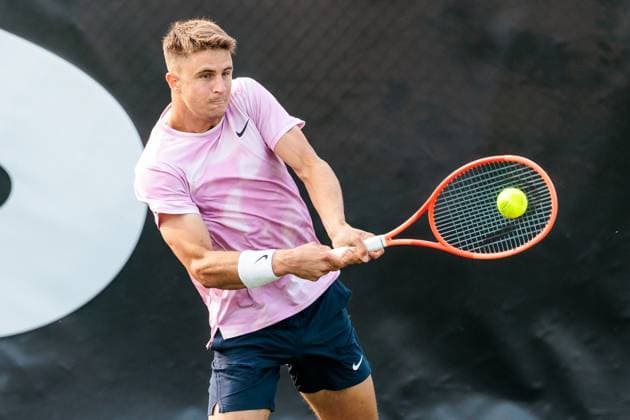 BOSS OPEN ATP250 07 06 2025 Duje Ajdukovic CRO in match against Tristan Boyer USA BOSS OPEN ATP250 Stuttgart, Tennisclub Weissenhof on 07 06 2025 Copyright: xBEAUTIFULxSPORTS Wunderlx