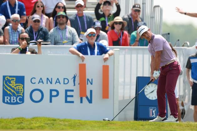 RBC Canadian Open 2025 at TPC Toronto at Osprey Valley CALEDON, ONTARIO - JUNE 07: Thorbjorn Olesen of Denmark looks down the fairway from the 1st tee during the third round of the RBC Canadian Open 2025 at TPC Toronto at Osprey Valley on June 07, 2025 in Caledon, Ontario, Canada. Caledon Ontario United States  Copyright: xAmyxLemusx originalFilename:lemus-rbccanad250607_npo5S.jpg