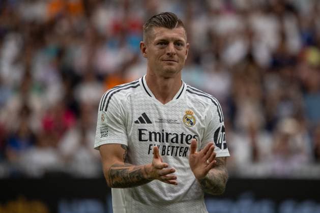 Sport Bilder des Tages Real Madrid Legends Vs Borussia Dortmund Legends in Madrid, Spain - 07 Jun 2025 Toni Kroos, from Real Madrid Legends seen during the Corazón Classic Match between Real Madrid Legends and Borussia Dortmund Legends played at the Santiago Bernabeu Stadium. Final score; Real Madrid Legends 3:3 Borussia Dortmund Legends Madrid Spain Copyright: xDavidxCanalesx xSOPAxImagesx DCRMBDLeyendas250606-35