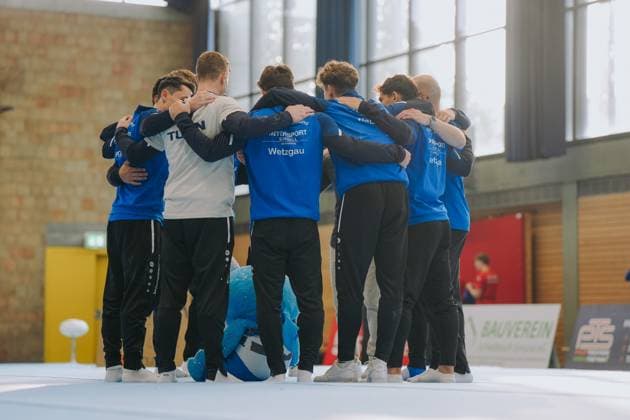 Team circle TV Schwaebisch Gmuend Wetzgau, TV Schwaebisch Gmuend Wetzgau vs TuS Vinnhorst, Gymnastics, 1 Bundesliga, 3 competition day, Season 2025, 07 06 2025, TV Schwaebisch Gmuend Wetzgau vs TuS Vinnhorst, Gymnastics, 1 Bundesliga, 3 competition day, Season 2025, 07 06 2025 Schwaebisch Gmuend Copyright: xEibner-Pressefoto LarsxNeumannx EP_LNN