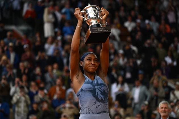 Roland Garros 2025: Victory in the Women s Singles Final by Coco Gauff (USA) who faced Aryna Sabalenka on the Philippe Chatrier court during the Grand Slam tournament, in Paris, on June 7, 2025, at the Roland-Garros stadium, - 07 06 2025 - France Ile-de-France (region) Paris -  JulienxMattiax xLexPictorium LePictorium_0310301