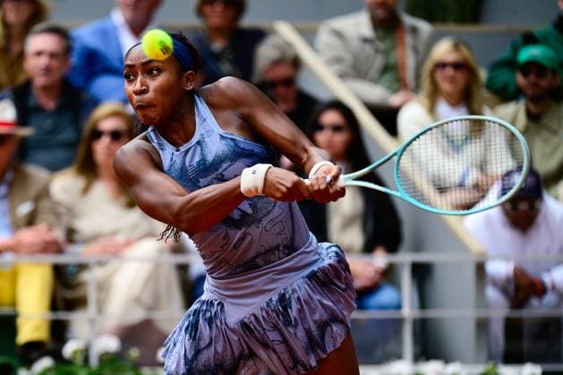 TENNIS : Roland Garros 2025 - Internationaux de France - 07 06 2025 Coco Gauff ( USA ) during the 2025 French Open at Roland Garros on Juin 07 , 2025 in Paris, France. ( Photo Dante Badano PSNewz ) - ParisFrance  Copyright: xx