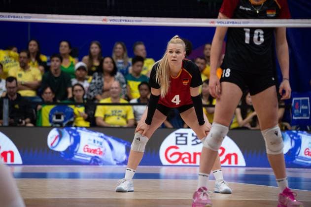 Germany vs Brazil RIO DE JANEIRO, RJ - 07.06.2025: GERMANY VS BRAZIL - Anna Pogany (GER), during a match valid for the Volleyball Nations League (VNL), held on June 7, 2025, at the Maracanazinho gym, in Rio de Janeiro, RJ, Brazil. (Photo: Renato Assis Fotoarena) x2750406x  RenatoxAssis