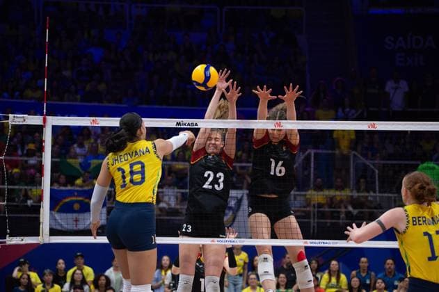 Volleyball, Women, Nations League, Brazil - Germany