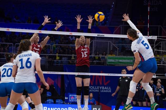 Volleyball, Women, Nations League, South Korea - Czech Republic