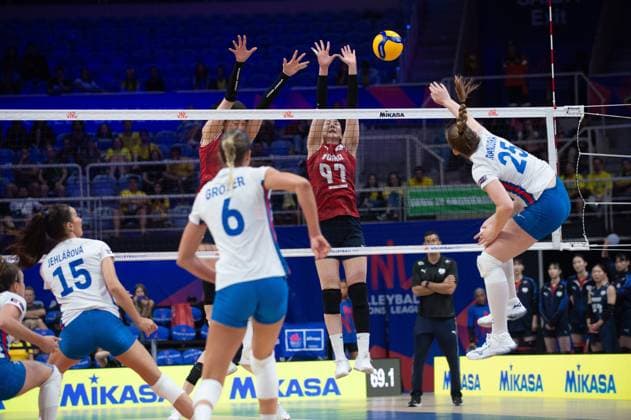 South Korea vs Czech Republic RIO DE JANEIRO, RJ - 07.06.2025: SOUTH KOREA VS CZECH REPUBLIC - Sohwi Kang (KOR), Monica Brancuska (CZE), during a match valid for the Volleyball Nations League (VNL), held on June 7, 2025, at the Maracanazinho gym, in Rio de Janeiro, RJ, Brazil. (Photo: Renato Assis Fotoarena) x2750618x  RenatoxAssis