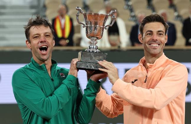 Tennis, French Open, doubles, mens final