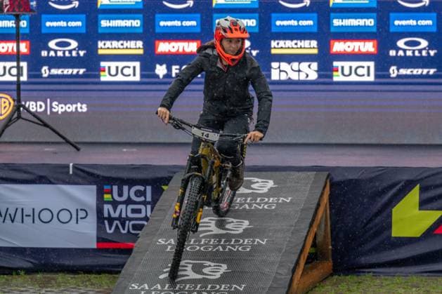 MOUNTAINBIKE - UCI MTB World Series LEOGANG,AUSTRIA,08.JUN.25 - CYCLING, MOUNTAIN BIKE - UCI Mountainbike World Cup, Enduro. Image shows Claire Chabbert (FRA).  GEPAxpictures xWolfgangxKofler