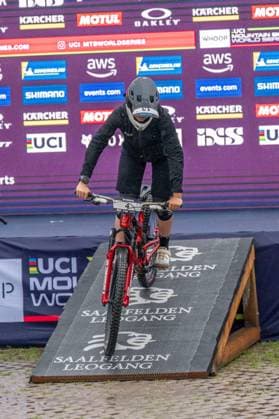 MOUNTAINBIKE - UCI MTB World Series LEOGANG,AUSTRIA,08.JUN.25 - CYCLING, MOUNTAIN BIKE - UCI Mountainbike World Cup, Enduro. Image shows Lily Planquart (FRA).  GEPAxpictures xWolfgangxKofler