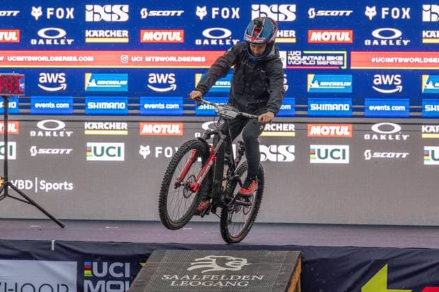 MOUNTAINBIKE - UCI MTB World Series LEOGANG,AUSTRIA,08.JUN.25 - CYCLING, MOUNTAIN BIKE - UCI Mountainbike World Cup, Enduro. Image shows Charles Murray (NZL).  GEPAxpictures xWolfgangxKofler