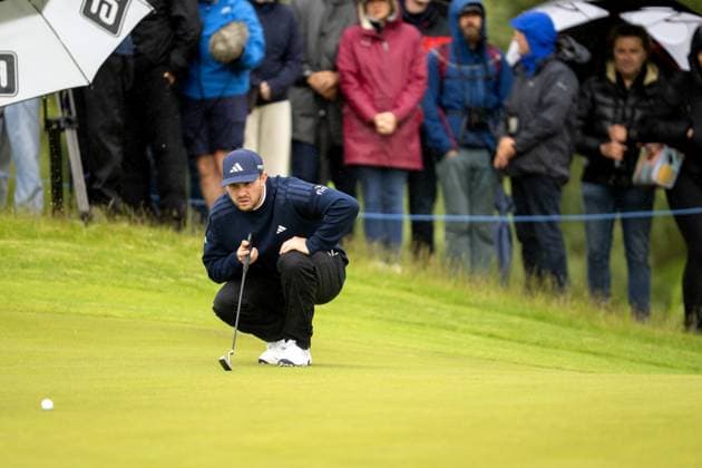 BADHOEVEDORP - Connor Syme (SCO) in action on the final day of the KLM Open golf tournament at golf club The International. ANP SANDER KONING xVIxANPxSportx xxANPxIVx 529549297 originalFilename: 529549297.jpg