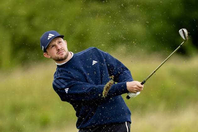 BADHOEVEDORP - Connor Syme (SCO) in action on the final day of the KLM Open golf tournament at golf club The International. ANP SANDER KONING xVIxANPxSportx xxANPxIVx 529549544 originalFilename: 529549544.jpg