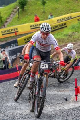 MOUNTAINBIKE - UCI MTB World Series LEOGANG,AUSTRIA,08.JUN.25 - CYCLING, MOUNTAIN BIKE - UCI Mountainbike World Cup, Cross-Country Olympic. Image shows Julius Scherrer (AUT).  GEPAxpictures xWolfgangxKofler