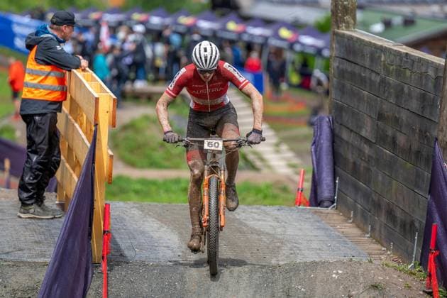 MOUNTAINBIKE - UCI MTB World Series LEOGANG,AUSTRIA,08.JUN.25 - CYCLING, MOUNTAIN BIKE - UCI Mountainbike World Cup, Cross-Country Olympic. Image shows Christoph Holzer (AUT).  GEPAxpictures xWolfgangxKofler