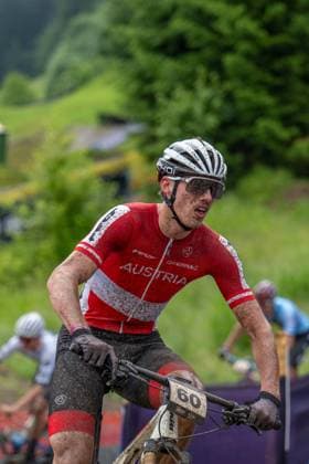 MOUNTAINBIKE - UCI MTB World Series LEOGANG,AUSTRIA,08.JUN.25 - CYCLING, MOUNTAIN BIKE - UCI Mountainbike World Cup, Cross-Country Olympic. Image shows Christoph Holzer (AUT).  GEPAxpictures xWolfgangxKofler