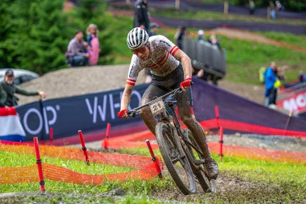 MOUNTAINBIKE - UCI MTB World Series LEOGANG,AUSTRIA,08.JUN.25 - CYCLING, MOUNTAIN BIKE - UCI Mountainbike World Cup, Cross-Country Olympic. Image shows Julius Scherrer (AUT).  GEPAxpictures xWolfgangxKofler