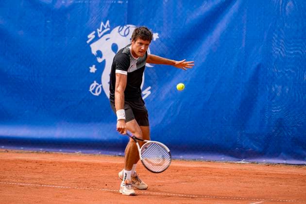 TENNIS : Open Sopra Steria - Lyon Villeurbanne 08 06 2025 DELLAVEDOVA, Matthew (AUS) vs DONNET, Etienne (FRA) lors des qualifications du tournoi de tennis ATP, Tennis Herren Challenger Tour, Open Sopra Steria Ã Lyon-Villeurbanne, le 09 06 2025. Photo Sandrine Thesillat PsNewZ VilleurbanneFrance  Copyright: xSandrinexTHESILLATx