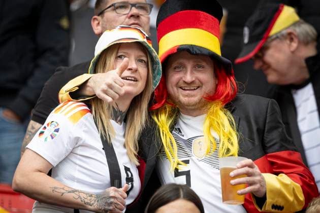 FOOTBALL : The UEFA Nations League third place play-off football match between Germany and France in Stuttgart, southwestern Germany on June 8, 2025. Ambiance avec des supporters de Allemagne  Copyright: xelyxandroxcegarrax