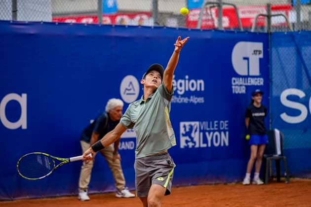 TENNIS : Open Sopra Steria - Lyon Villeurbanne 08 06 2025 Maxime Janvier (FRA) vs Mae Malige (FRA) lors des qualifications du tournoi de tennis ATP, Tennis Herren Challenger Tour, Open Sopra Steria Ã Lyon-Villeurbanne, le 09 06 2025. Photo Sandrine Thesillat PsNewZ VilleurbanneFrance  Copyright: xSandrinexTHESILLATx