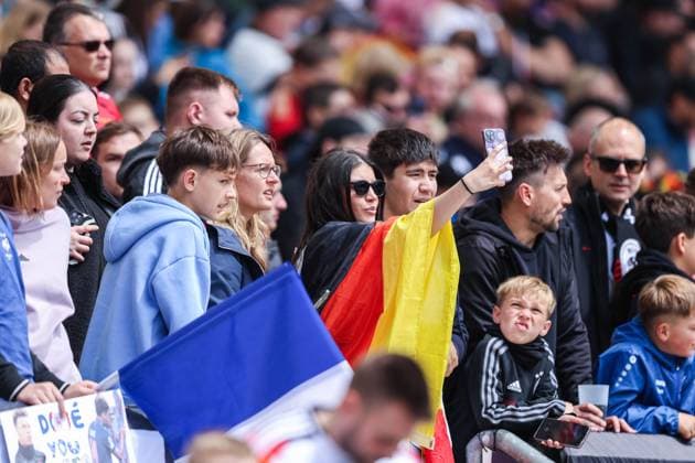 UEFA Nations League Finals 2025 Germany Match for 3rd place Germany France on 08 06 2025 at the Stuttgart Arena in Stuttgart Fans of Germany xJRx