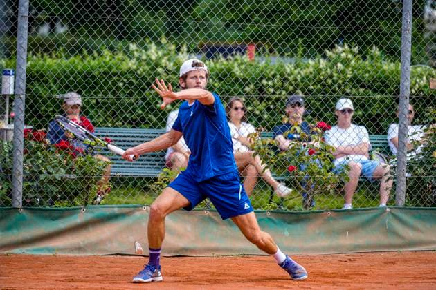 TENNIS : Open Sopra Steria - Lyon Villeurbanne 08 06 2025 Lucas Poullain (FRA) vs Yoshka Sborowsky (FRA) lors des qualifications du tournoi de tennis ATP, Tennis Herren Challenger Tour, Open Sopra Steria Ã Lyon-Villeurbanne, le 09 06 2025. Photo Sandrine Thesillat PsNewZ VilleurbanneFrance  Copyright: xSandrinexTHESILLATx