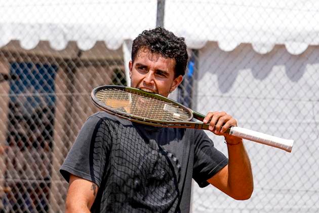 TENNIS : Open Sopra Steria - Lyon Villeurbanne 08 06 2025 Alejandro Moro Canas (ESP) Ã l entrainement lors du tournoi de tennis ATP, Tennis Herren Challenger Tour, Open Sopra Steria Ã Lyon-Villeurbanne, le 09 06 2025. Photo Sandrine Thesillat PsNewZ VilleurbanneFrance  Copyright: xSandrinexTHESILLATx