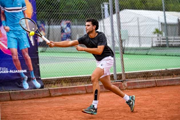 TENNIS : Open Sopra Steria - Lyon Villeurbanne 08 06 2025 Alejandro Moro Canas (ESP) Ã l entrainement lors du tournoi de tennis ATP, Tennis Herren Challenger Tour, Open Sopra Steria Ã Lyon-Villeurbanne, le 09 06 2025. Photo Sandrine Thesillat PsNewZ VilleurbanneFrance  Copyright: xSandrinexTHESILLATx