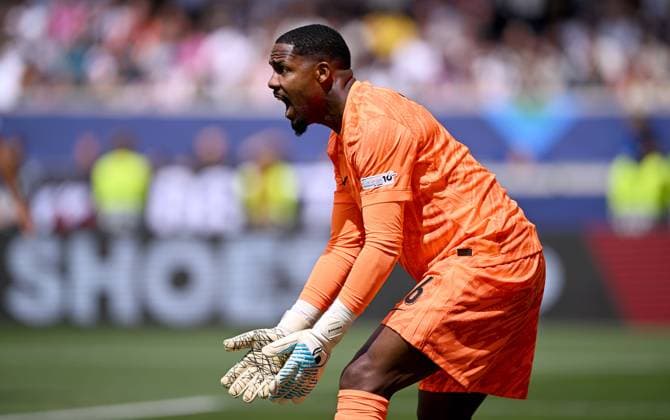 FOOTBALL UEFA Nations League 2024 2025 Match for third place in Stuttgart Germany France 08 06 2025 Goalkeeper Mike Maignan France