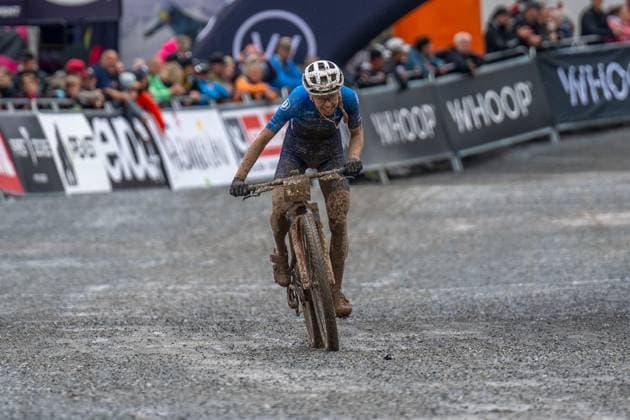 MOUNTAINBIKE - UCI MTB World Series LEOGANG,AUSTRIA,08.JUN.25 - CYCLING, MOUNTAIN BIKE - UCI Mountainbike World Cup, Cross-Country Olympic. Image shows Tamara Wiedmann (AUT).  GEPAxpictures xWolfgangxKofler