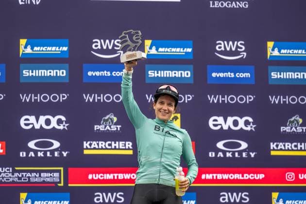 MOUNTAINBIKE - UCI MTB World Series LEOGANG,AUSTRIA,08.JUN.25 - CYCLING, MOUNTAIN BIKE - UCI Mountainbike World Cup, Cross-Country Olympic. Image shows Ramona Forchini (SUI).  GEPAxpictures xWolfgangxKofler