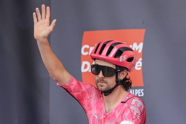 Criterium du Dauphine 2025 - Stage 1 - France HEALY Ben, EF Education - EasyPost, during the presentation Team, during the Criterium du Dauphine, Stage 1, Domerat - Montlucon - 195,8 km during Criterium du Dauphine 2025 - Stage 1, Street Cycling race in Domerat, France on June 8, 2025. The 2025 Criterium du Dauphine is a Road cycling, Rad, Radsport, Strasse stage race takes place between 8 and 15 June in the Dauphine region. It is the 77th edition of Criterium du Dauphine and the 23rd race of the 2025 UCI World Tour. Photo by Stefano Cavasino IPA ABACAPRESS.COM Domerat France Copyright: xIPAxSport ABACAx