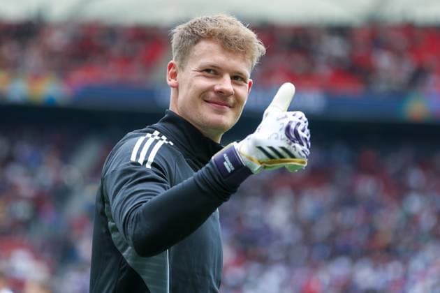 UEFA Nations League Match for 3rd place 24 25 Germany France on 08 06 2025 at the MHP Arena in Stuttgart Goalkeeper Goalkeeper Alexander Nübel Nuebel Nubel Germany 24 MH