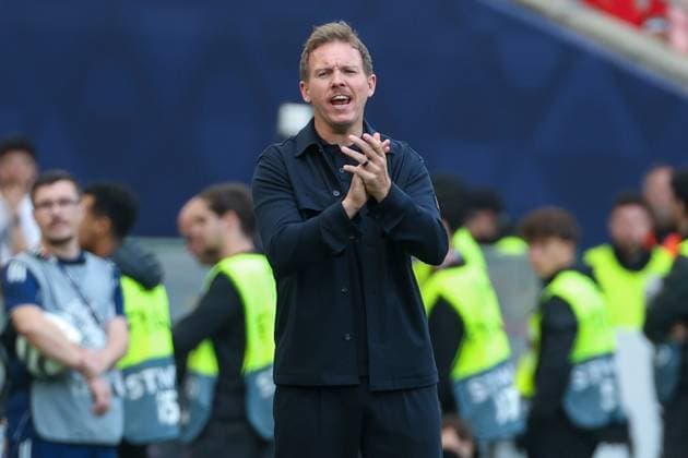 UEFA Nations League match for 3rd place 24 25 Germany France on 08 06 2025 at the MHP Arena in Stuttgart Coach Julian Nagelsmann Germany dissatisfied, disappointed, disappointed, dejected MH