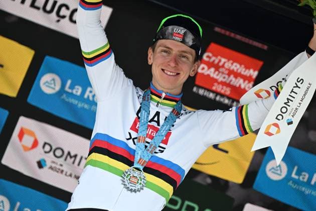 08-06-2025 Criterium Du Dauphine Libere; Tappa 01 Domerat - Montlucon; 2025, Uae Team Emirates - Xrg; Pogacar, Tadej; Montlucon; 