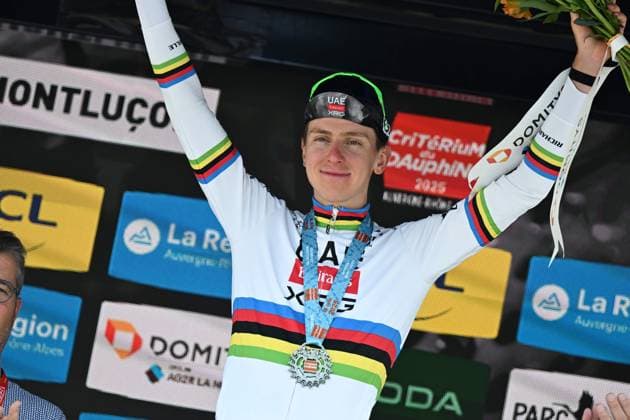 08-06-2025 Criterium Du Dauphine Libere; Tappa 01 Domerat - Montlucon; 2025, Uae Team Emirates - Xrg; Pogacar, Tadej; Montlucon; 