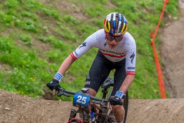 MOUNTAINBIKE - UCI MTB World Series LEOGANG,AUSTRIA,08.JUN.25 - CYCLING, MOUNTAIN BIKE - UCI Mountainbike World Cup, Cross-Country Olympic. Image shows Laura Stigger (AUT).  GEPAxpictures xWolfgangxKofler