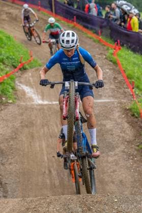 MOUNTAINBIKE - UCI MTB World Series LEOGANG,AUSTRIA,08.JUN.25 - CYCLING, MOUNTAIN BIKE - UCI Mountainbike World Cup, Cross-Country Olympic. Image shows Tamara Wiedmann (AUT).  GEPAxpictures xWolfgangxKofler
