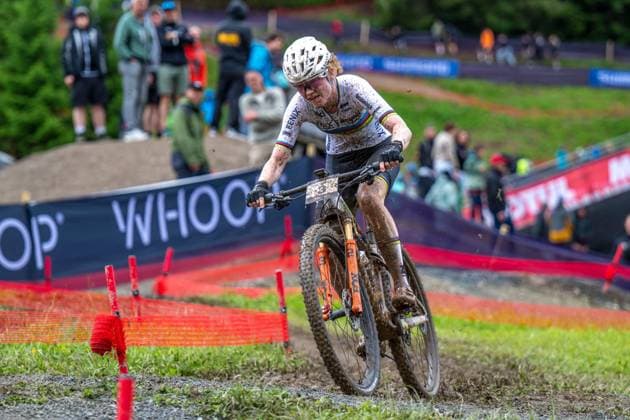 MOUNTAINBIKE - UCI MTB World Series LEOGANG,AUSTRIA,08.JUN.25 - CYCLING, MOUNTAIN BIKE - UCI Mountainbike World Cup, Cross-Country Olympic. Image shows Puck Pieterse (NED).  GEPAxpictures xWolfgangxKofler