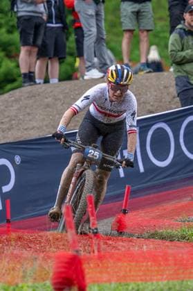 MOUNTAINBIKE - UCI MTB World Series LEOGANG,AUSTRIA,08.JUN.25 - CYCLING, MOUNTAIN BIKE - UCI Mountainbike World Cup, Cross-Country Olympic. Image shows Laura Stigger (AUT).  GEPAxpictures xWolfgangxKofler