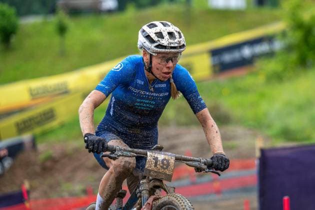 MOUNTAINBIKE - UCI MTB World Series LEOGANG,AUSTRIA,08.JUN.25 - CYCLING, MOUNTAIN BIKE - UCI Mountainbike World Cup, Cross-Country Olympic. Image shows Tamara Wiedmann (AUT).  GEPAxpictures xWolfgangxKofler