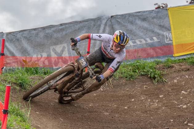 MOUNTAINBIKE - UCI MTB World Series LEOGANG,AUSTRIA,08.JUN.25 - CYCLING, MOUNTAIN BIKE - UCI Mountainbike World Cup, Cross-Country Olympic. Image shows Laura Stigger (AUT).  GEPAxpictures xWolfgangxKofler