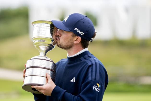 BADHOEVEDORP - Connor Syme (SCO) wins the KLM Open golf tournament at golf club The International. ANP SANDER KONING xVIxANPxSportx xxANPxIVx 529562434 originalFilename: 529562434.jpg