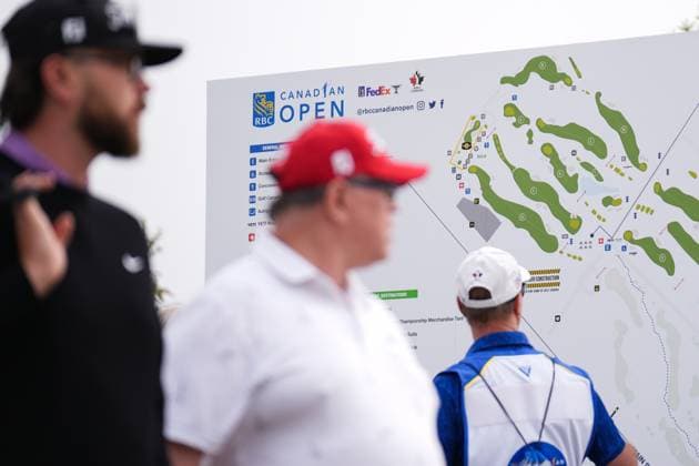 RBC Canadian Open 2025 - Final Round CALEDON, CANADA - JUNE 8 : Spectators arrive for the final round of the RBC Canadian Open 2025 at TPC Toronto at Osprey Valley in Caledon, Ontario, Canada on June 8, 2025. Mert Alper Dervis Anadolu Ontario Canada. Editorial use only. Please get in touch for any other usage.  Copyright: x2025xAnadoluxMertxAlperxDervisx