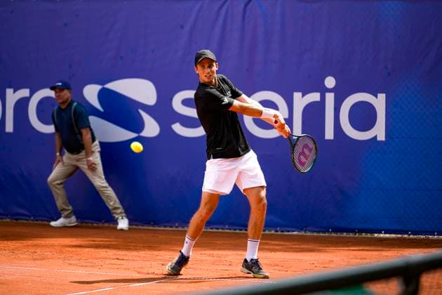 TENNIS : Open Sopra Steria - Lyon Villeurbanne 08 06 2025 Timothee Lustig (FRA) vs Michael Vrbensky (CZE) lors des qualifications du tournoi de tennis ATP, Tennis Herren Challenger Tour, Open Sopra Steria Ã Lyon-Villeurbanne, le 09 06 2025. Photo Sandrine Thesillat PsNewZ VilleurbanneFrance  Copyright: xSandrinexTHESILLATx