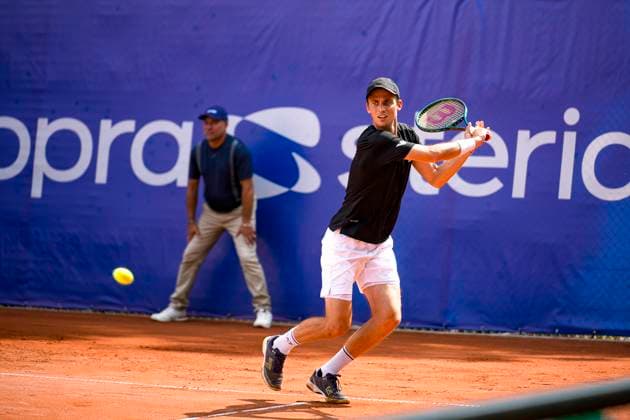 TENNIS : Open Sopra Steria - Lyon Villeurbanne 08 06 2025 Timothee Lustig (FRA) vs Michael Vrbensky (CZE) lors des qualifications du tournoi de tennis ATP, Tennis Herren Challenger Tour, Open Sopra Steria Ã Lyon-Villeurbanne, le 09 06 2025. Photo Sandrine Thesillat PsNewZ VilleurbanneFrance  Copyright: xSandrinexTHESILLATx