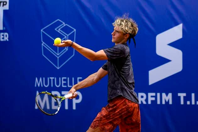 TENNIS : Open Sopra Steria - Lyon Villeurbanne 08 06 2025 Timothee Lustig (FRA) vs Michael Vrbensky (CZE) lors des qualifications du tournoi de tennis ATP, Tennis Herren Challenger Tour, Open Sopra Steria Ã Lyon-Villeurbanne, le 09 06 2025. Photo Sandrine Thesillat PsNewZ VilleurbanneFrance  Copyright: xSandrinexTHESILLATx