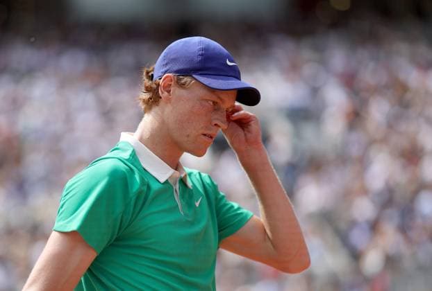 Jannik Sinner of Italy French Open Tennis, Day Fifteen, Tennis, Roland Garros, Paris, France - 08 Jun 2025 EDITORIAL USE ONLY No use with unauthorised audio, video, data, fixture lists, club league logos or live services. Online in-match use limited to 120 images, no video emulation. No use in betting, games or single club league player publications. Copyright: xEllaxLing Shutterstockx 15346226w